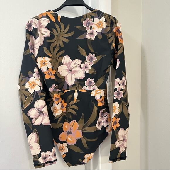 Maaji Floral Print Surf One Piece Long Sleeve Swimsuit - Picture 3 of 8